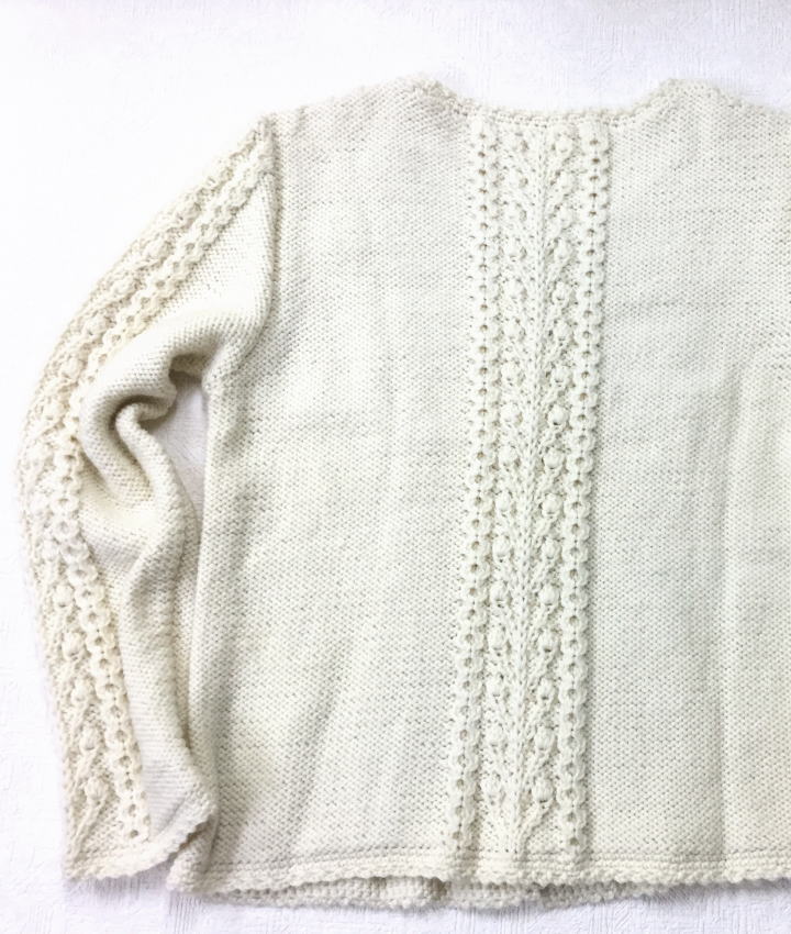 棒針編みの編み物キット簡単アランのカーディガン 毛糸と手芸のみいみ 編み物用品 ソーイング用品 各種生地の販売