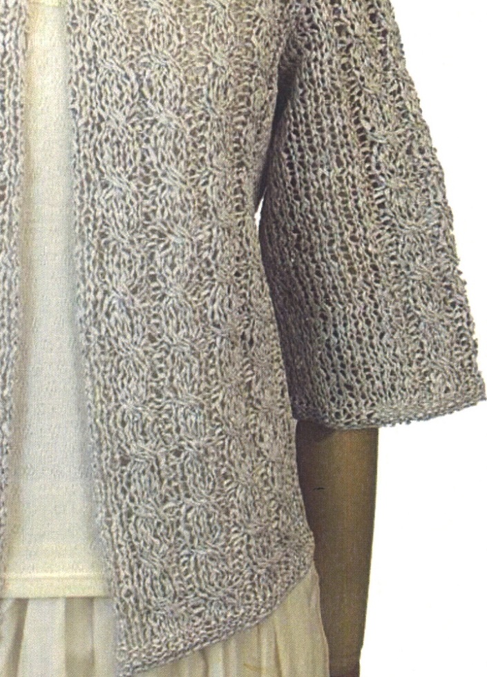 リーフィー棒針編み 縄編みカーディガンの編み物キット 毛糸と手芸のみいみ 編み物用品 ソーイング用品 各種生地の販売