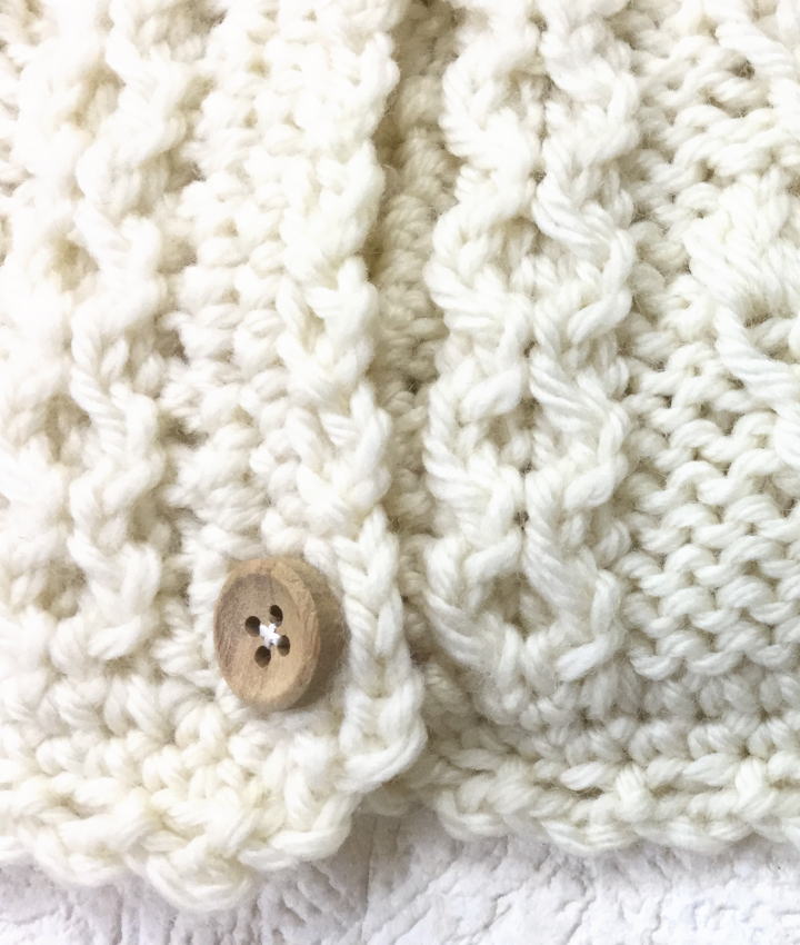 棒針編みの編み物キット簡単アランのカーディガン | 毛糸と ...